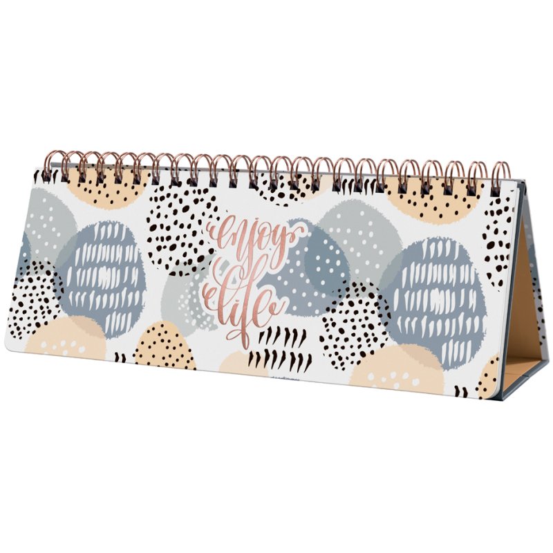 Sigel calendrier de table Jolie Apricot Inspiration, permanent, 300×114 mm