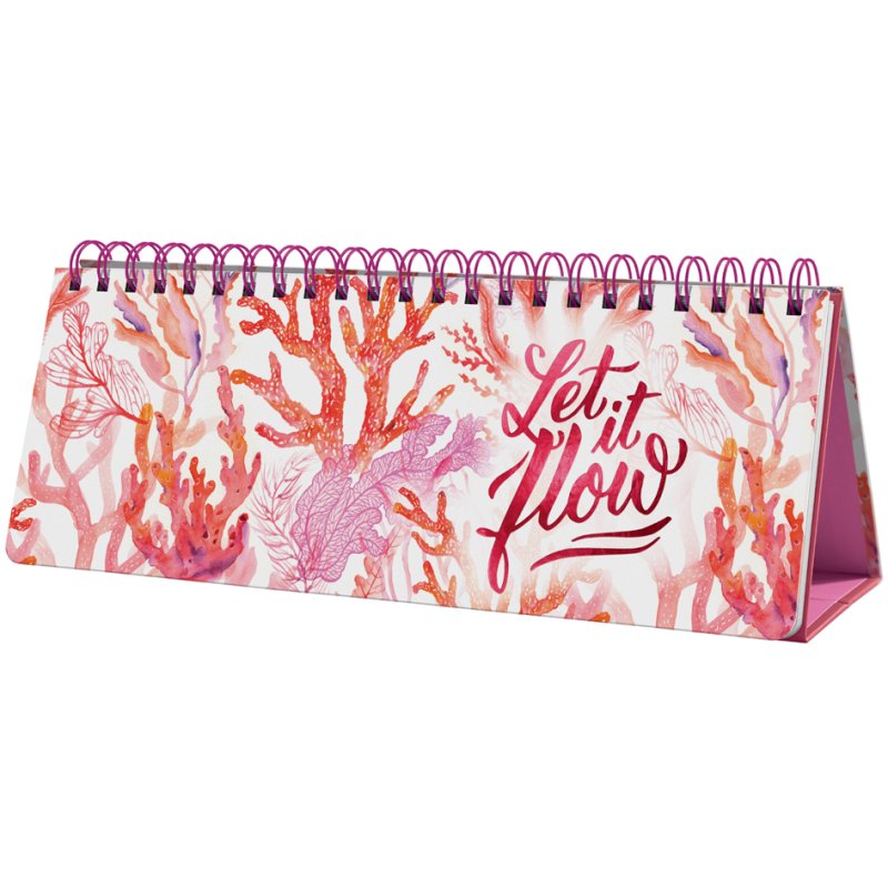 Sigel calendrier de table Jolie Apricot Inspiration, permanent, 300×114 mm