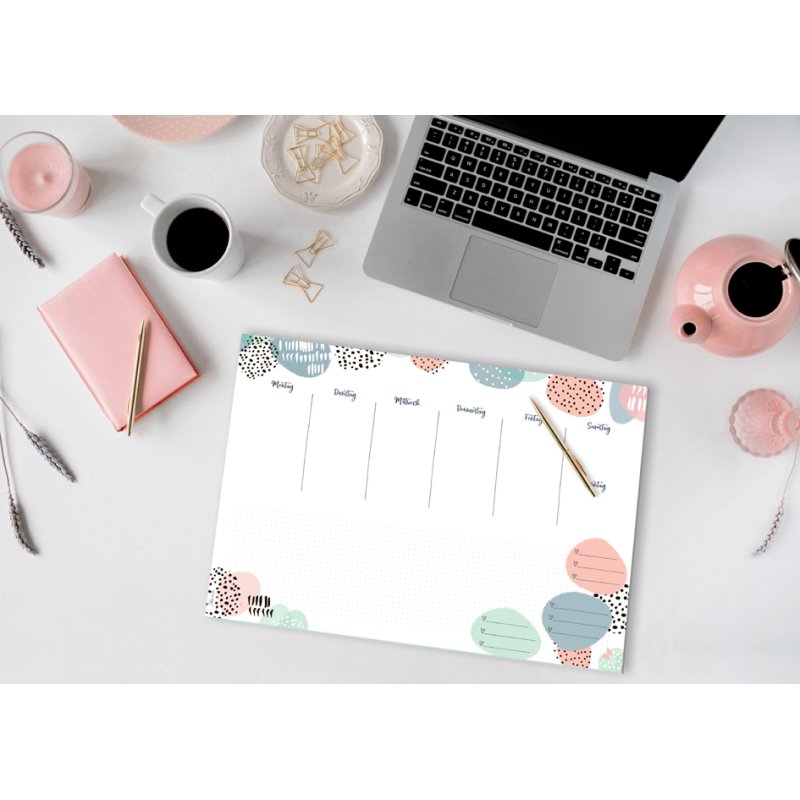 Sigel writing pad Jolie Flower Love, A3, 30 sheets, weekly planner