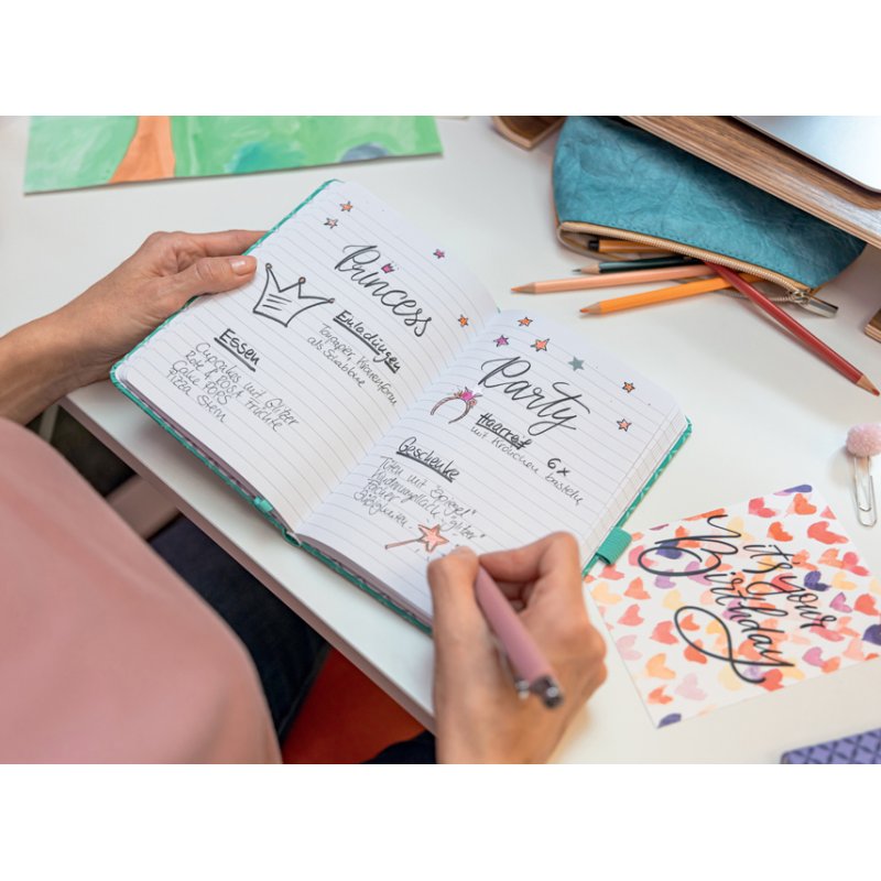 Sigel carnet de notes Jolie Beauty 'Apricot Jungle Fever', A5, ligné, 174 pages