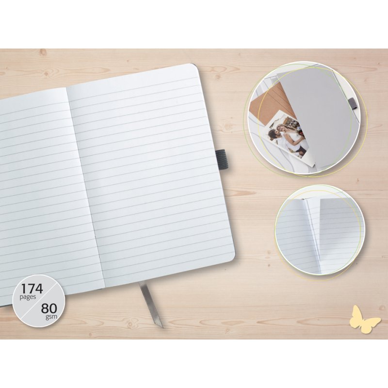 Sigel carnet de notes Jolie Beauty 'Apricot Jungle Fever', A5, ligné, 174 pages
