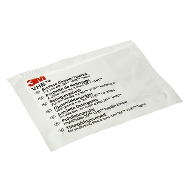 3M VHB lingettes de nettoyage pour surfaces, 100 pièces, dégraissant