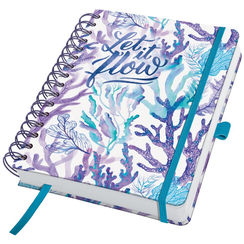 Sigel agenda Bloemenliefde, perpétuel, couverture rigide, 168×210 mm