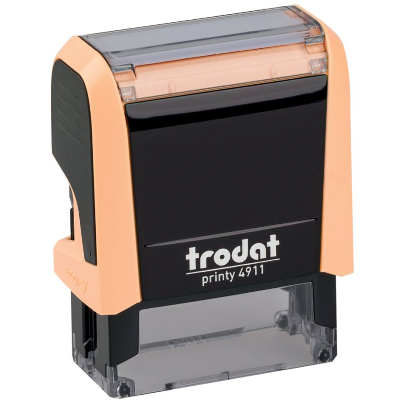 trodat tekststempel Printy 4911 4.0, pastelroze, zelfinkleurend, 37×14 mm