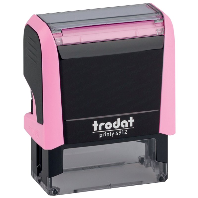 trodat tekststempelmachine Printy 4912 4.0, pastelroze, zelfkleurend, 47×18 mm