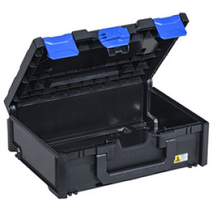 allit opbergbox EuroPlus MetaBox 145, zwart/blauw, 396×296×145 mm