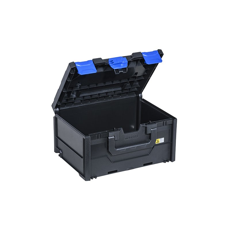allit opbergbox EuroPlus MetaBox 340, zwart/blauw, 396×296×340 mm