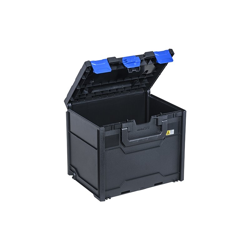allit opbergbox EuroPlus MetaBox 340, zwart/blauw, 396×296×340 mm
