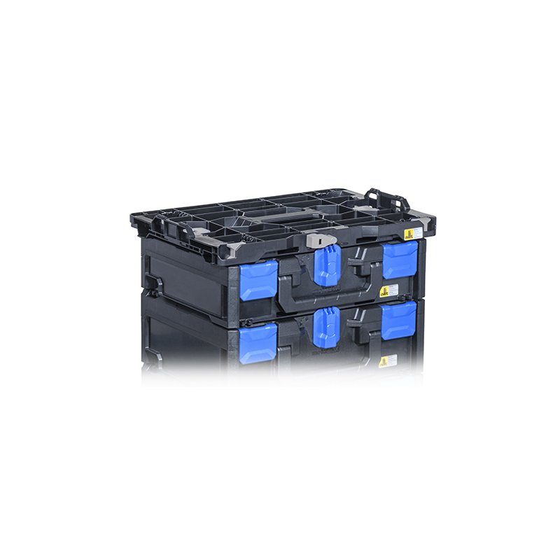 allit opbergbox EuroPlus MetaBox 340, zwart/blauw, 396×296×340 mm