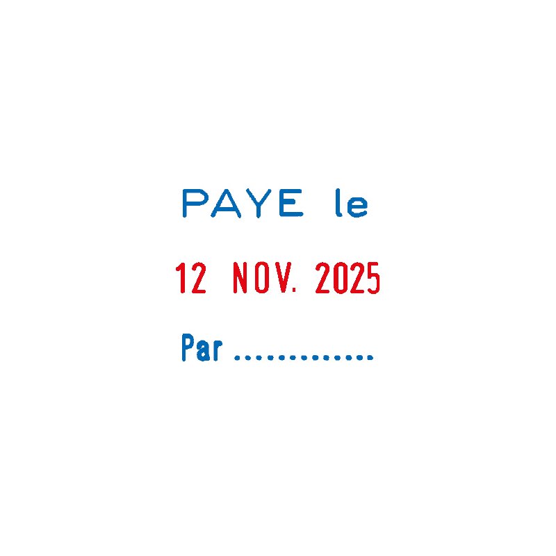 COLOP date stamp Classic 2160/RL, French text, 24×41 mm