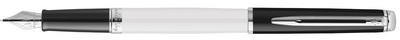 WATERMAN vulpen Hémisphère Colour Blocking, zwart/wit, punt F, inclusief inktpatroon