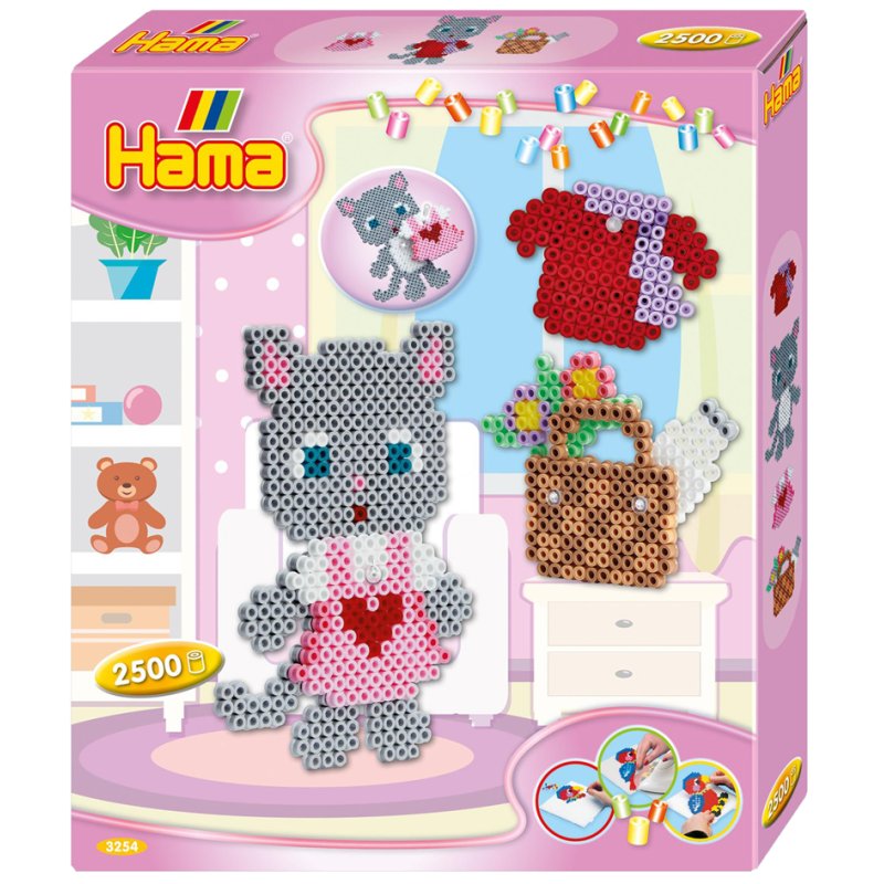Hama fuse beads midi, gift box, 2500 pieces