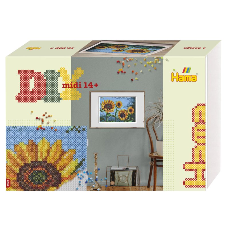 Hama Fuse Beads midi, gift packaging, 10,000 pieces