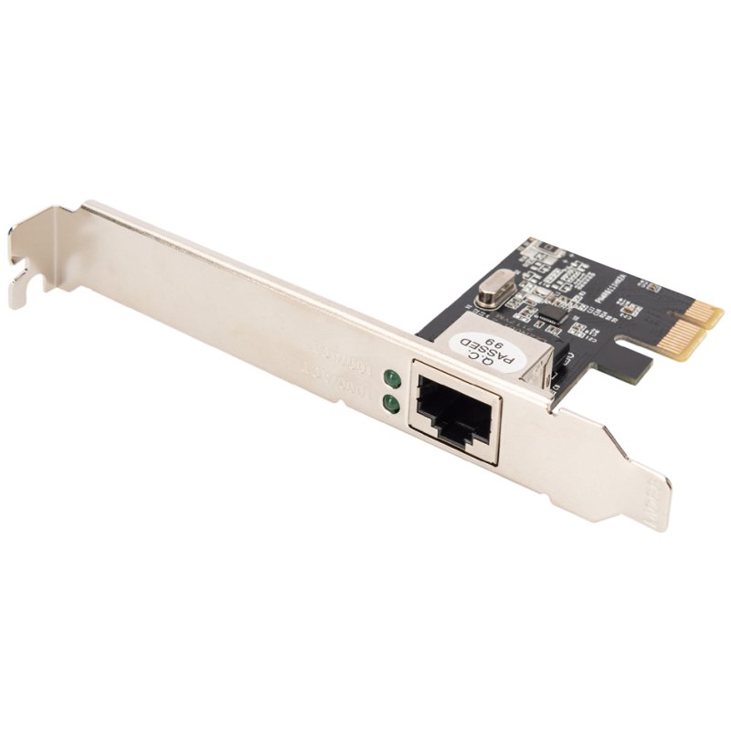 DIGITUS Gigabit Ethernet PCI Express network card, 1000 Mbps, RJ45 LAN
