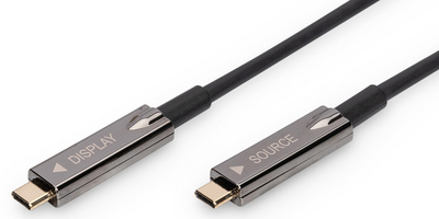 DIGITUS USB-C glasvezelkabel, 10 meter, 4K UHD, 21,6 Gbps