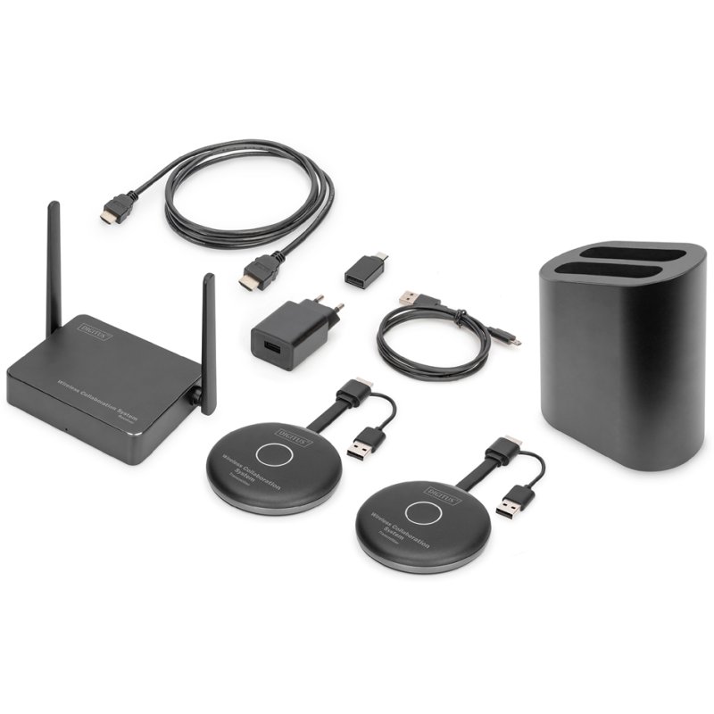 DIGITUS système de présentation sans fil Click & Present Pro, HDMI, 2 transmetteurs