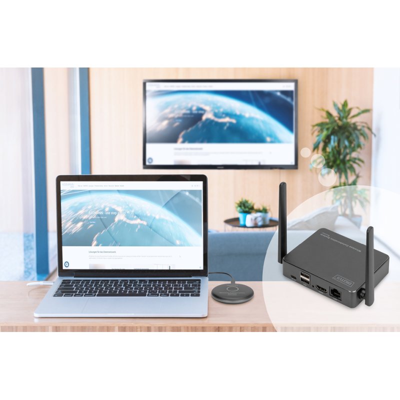 DIGITUS système de présentation sans fil Click & Present Pro, HDMI, 2 transmetteurs