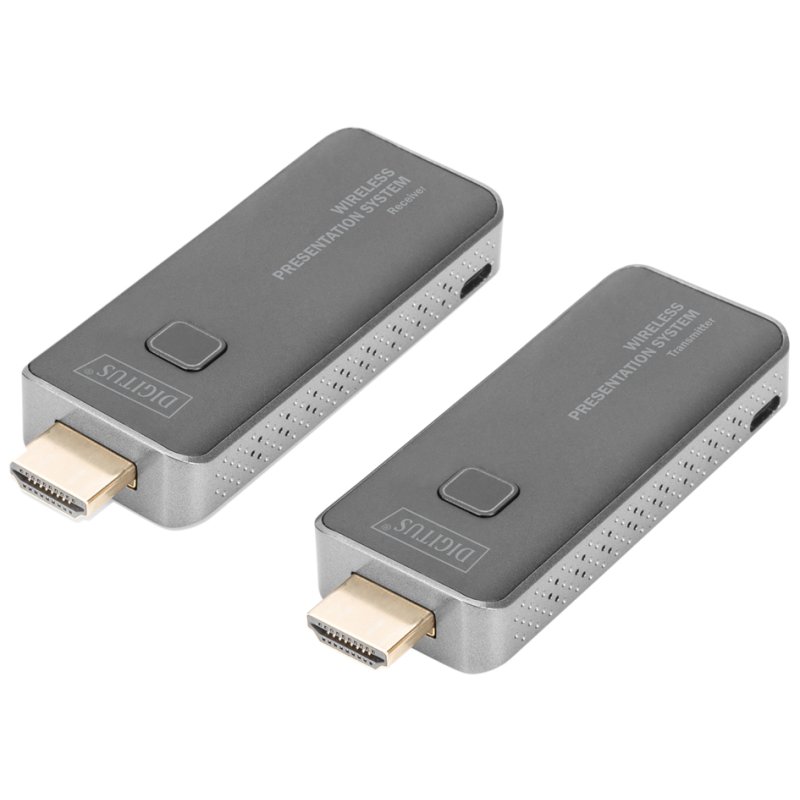 DIGITUS Wireless HDMI zender Click & Present, zwart, 50 m bereik