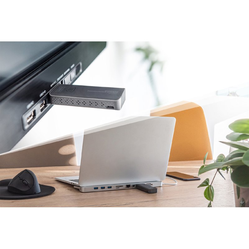 DIGITUS Wireless HDMI zender Click & Present, zwart, 50 m bereik