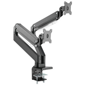 DIGITUS universele dual monitorarm, klembevestiging, zwart, 17-35 inch
