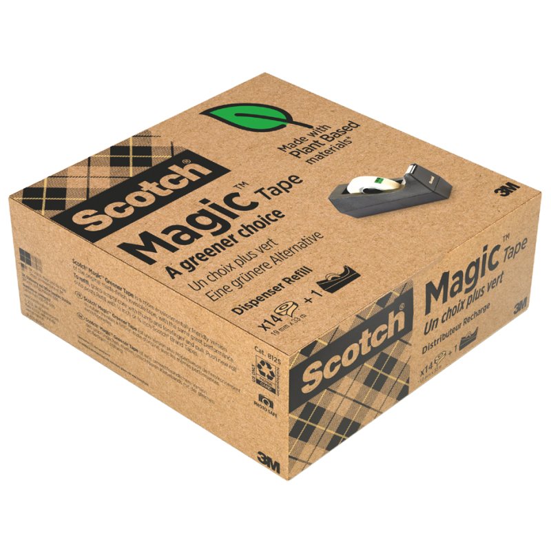 Scotch plakbandhouder C38, zwart, inclusief 3 rollen plakband