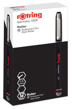 Rotring rollerball pen, 0,5 mm, zwart, 12 stuks
