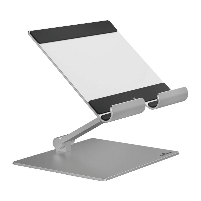 DURABLE tabletstandaard RISE, metallic zilver, tot 13 inch, klappbaar