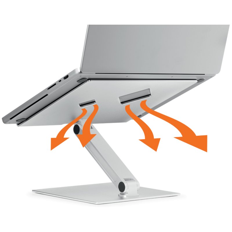 DURABLE laptopstandaard RISE, metallic zilver, 10-17 inch, aluminium