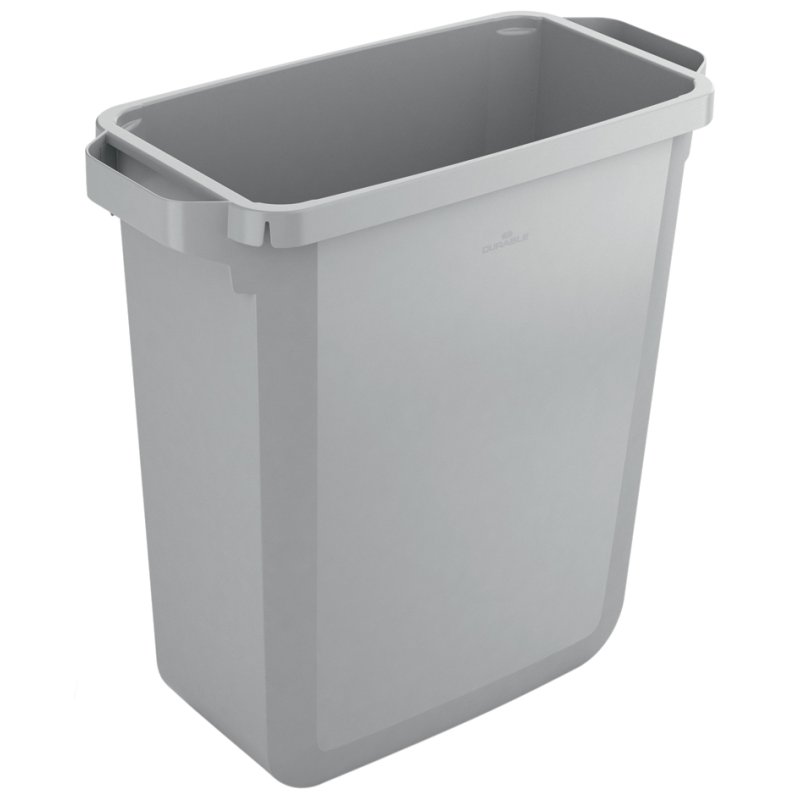 DURABLE afvalbak DURABIN ECO 60, rechthoekig, grijs, 60 liter