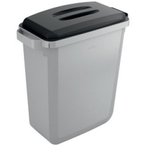 DURABLE afvalbak DURABIN ECO 60, rechthoekig, zwart, 60 liter
