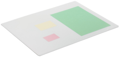 DURABLE Bureauonderlegger met decorrand, 530 × 400 mm, transparant