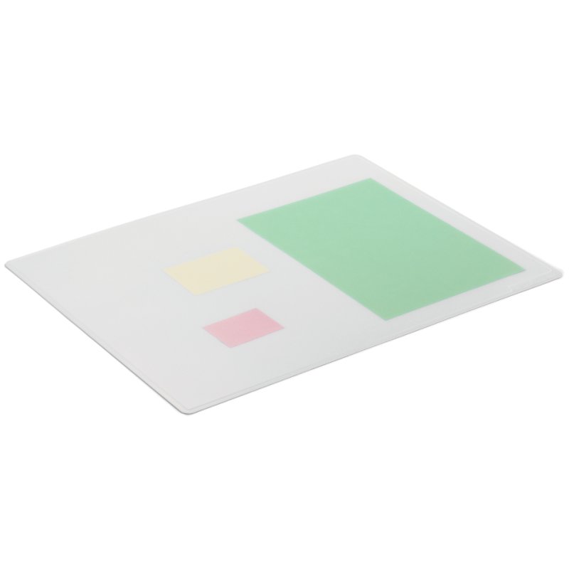 DURABLE sous-main avec bordure décorative, 650 × 500 mm, transparent
