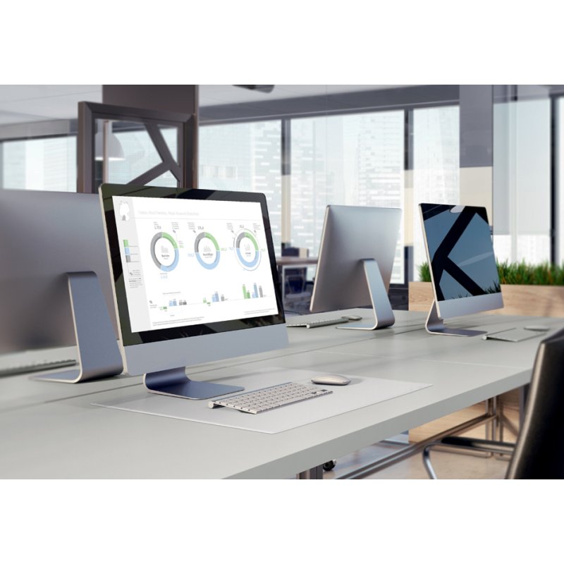 DURABLE sous-main avec bordure décorative, 650 × 500 mm, transparent
