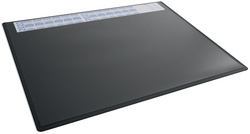 DURABLE Bureauonderlegger PP met kalender, 650 × 500 mm, rood