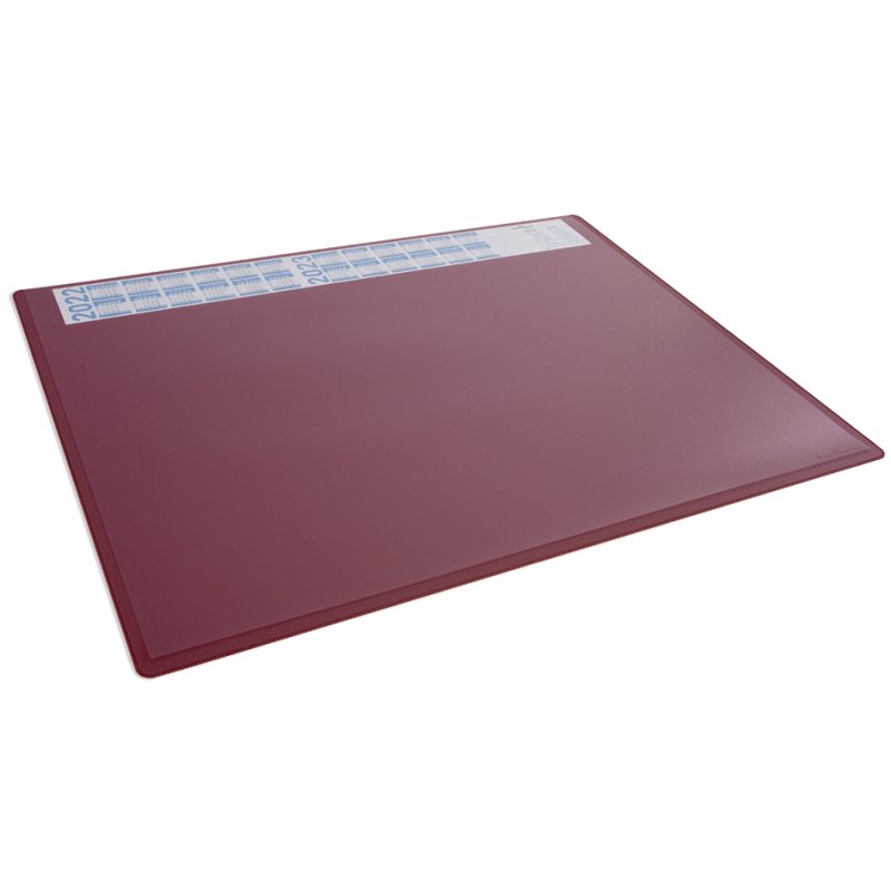 DURABLE sous-main avec calendrier, PP, noir, 650×500 mm