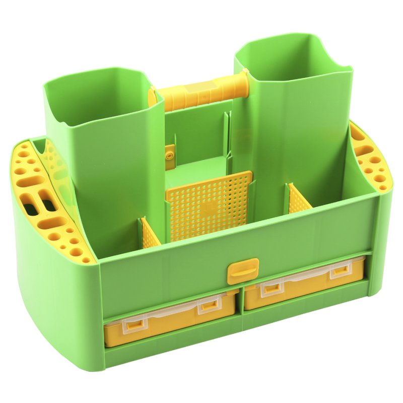 allit tuingereedschapskist GardenAid, groen/geel, 485×295×300 mm