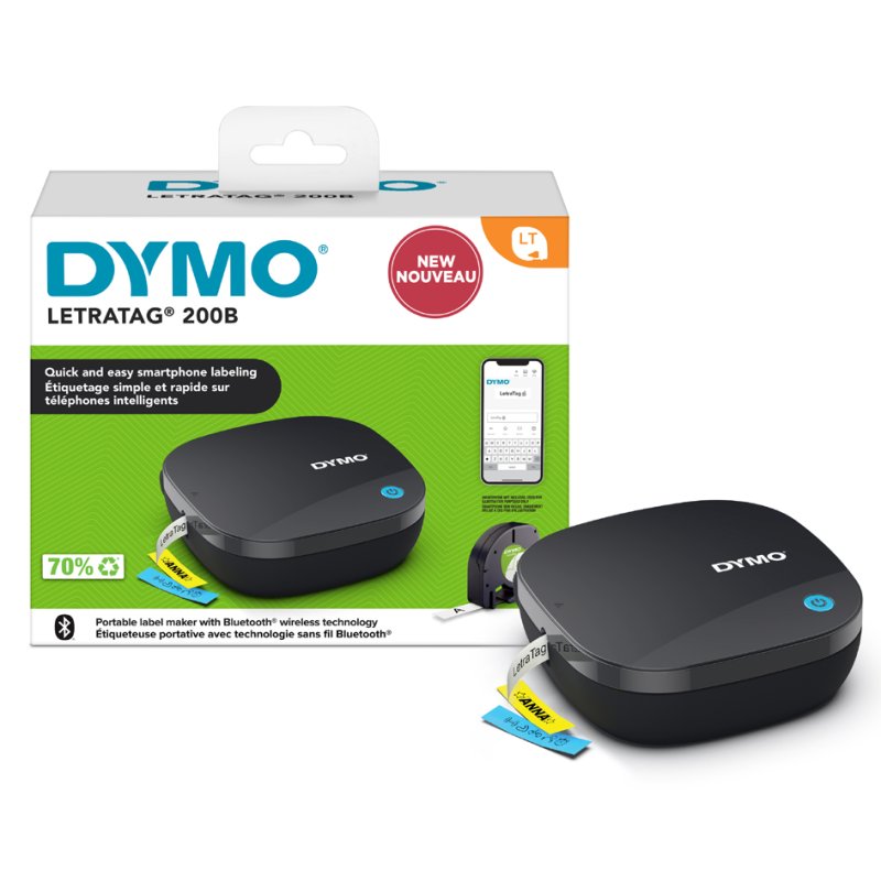 Dymo LetraTag LT 200B labelprinter, Bluetooth, 12 mm etiketbreedte