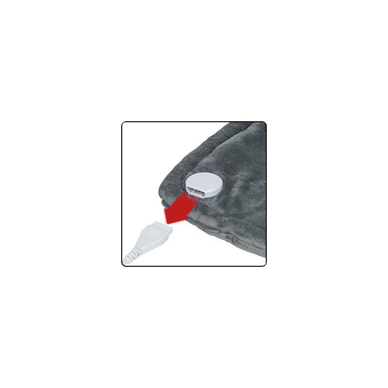 PROFI CARE coussin chauffant épaules et cou, gris, 3 niveaux de température, 520×500 mm