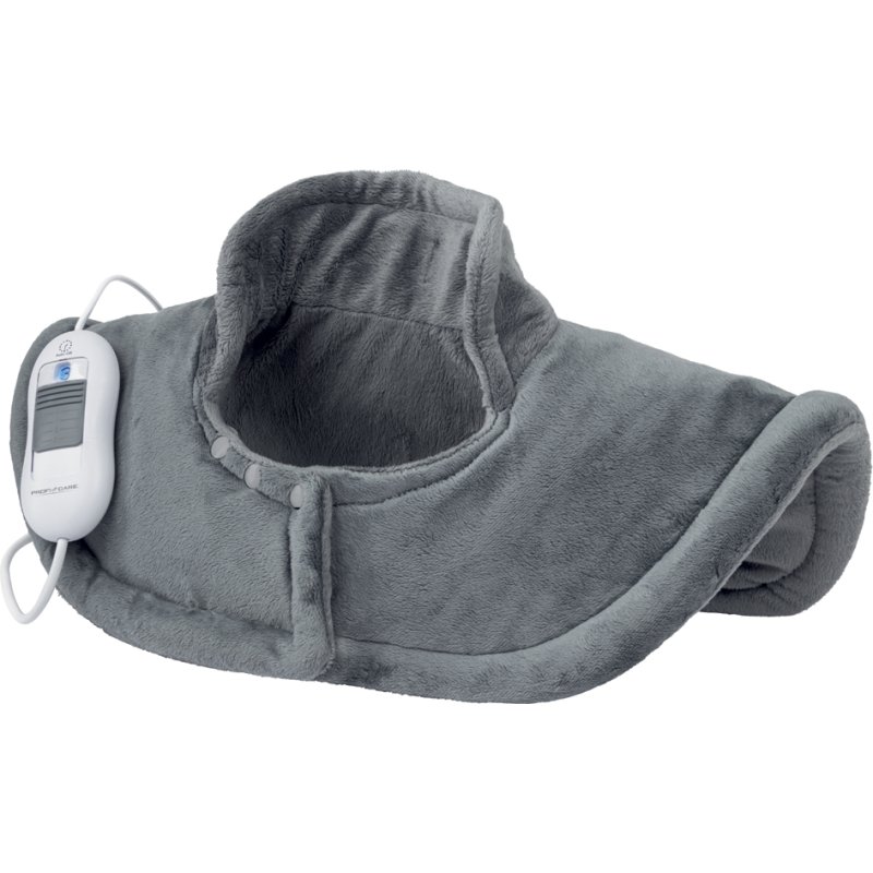 PROFI CARE heating pad for shoulders and neck, grey, 3 temperature settings, 520×500 mm