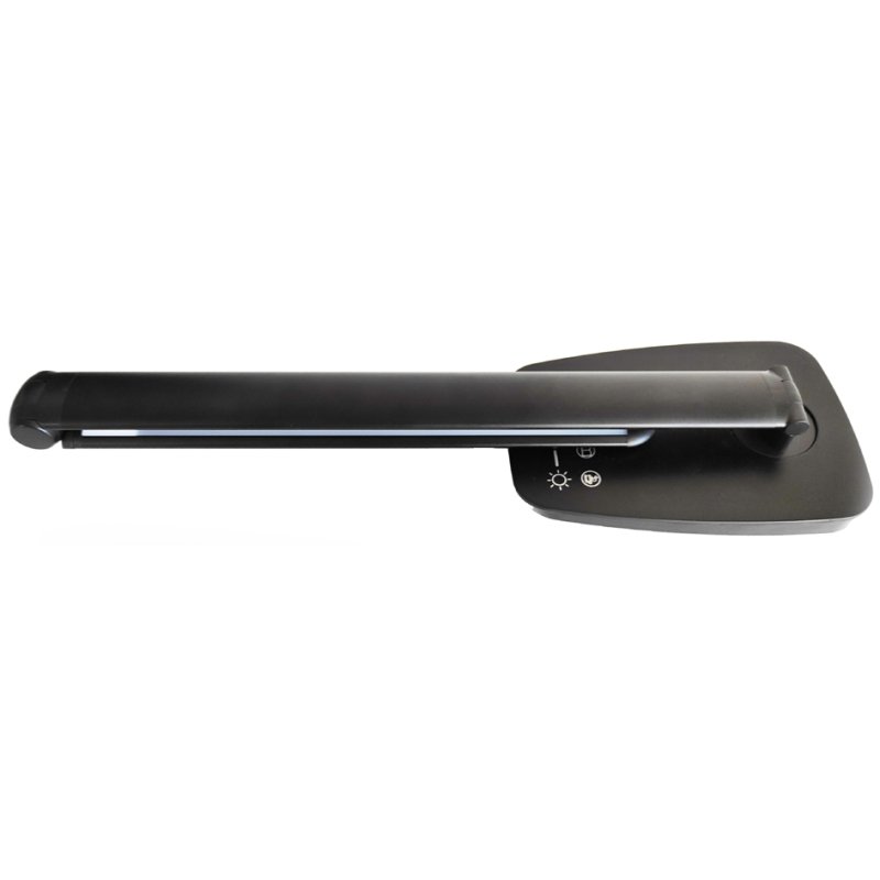 UNiLUX Lampe de bureau LED TWISTLED, noir, 14W, fonction de recharge USB