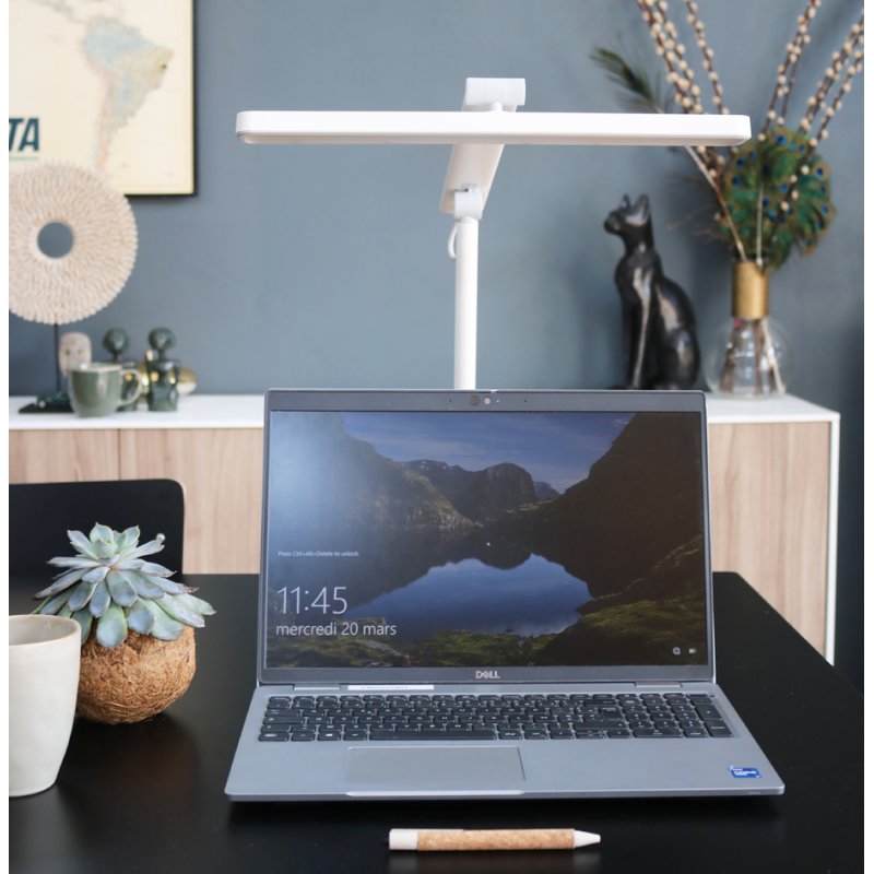 UNiLUX Lampe de bureau LED PURELINE, gris métal, 13W, variable