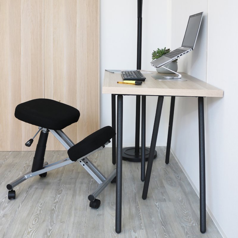 UNiLUX ergonomic kneeling chair ERGO LEG, black, 150 kg load capacity