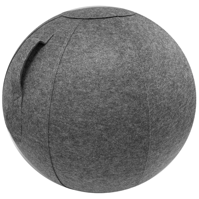 UNiLUX ergonomic seating ball ERGO SPHERE, grey, 65 cm, max. 150 kg