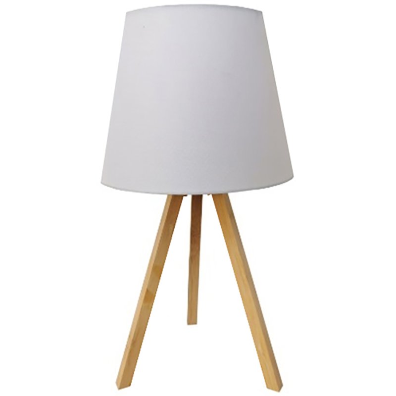 UNiLUX LED desk lamp KATY, white/bamboo, 5W, 594 lumen