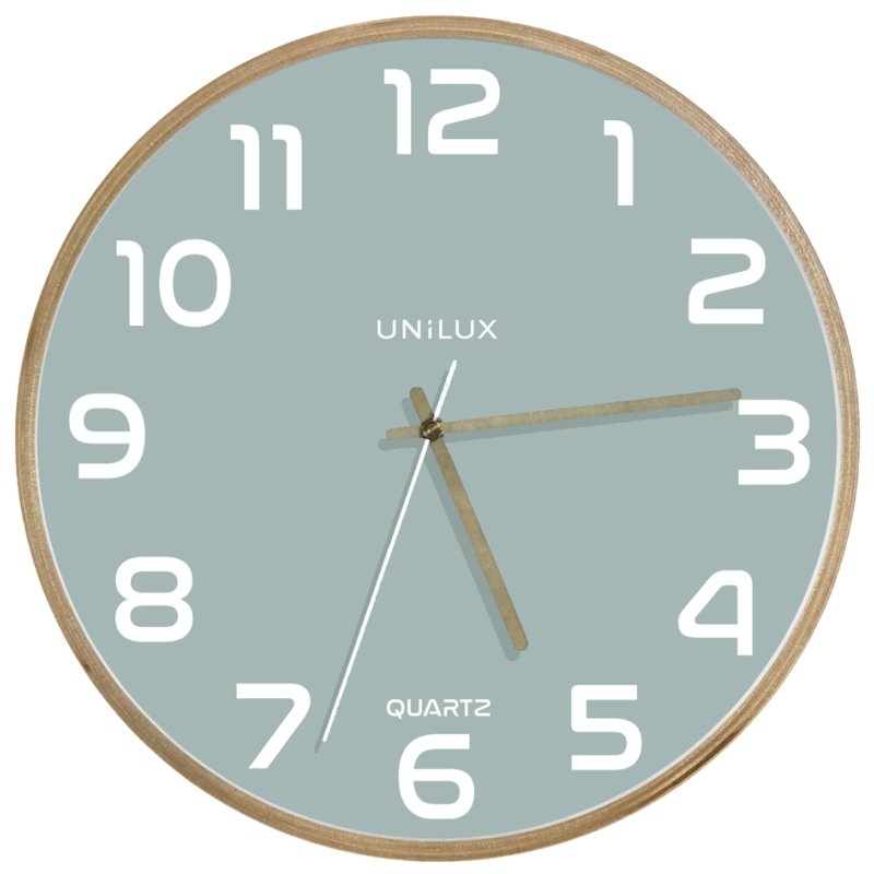 UNiLUX horloge mural Baltic quartz, bleu, 315 mm