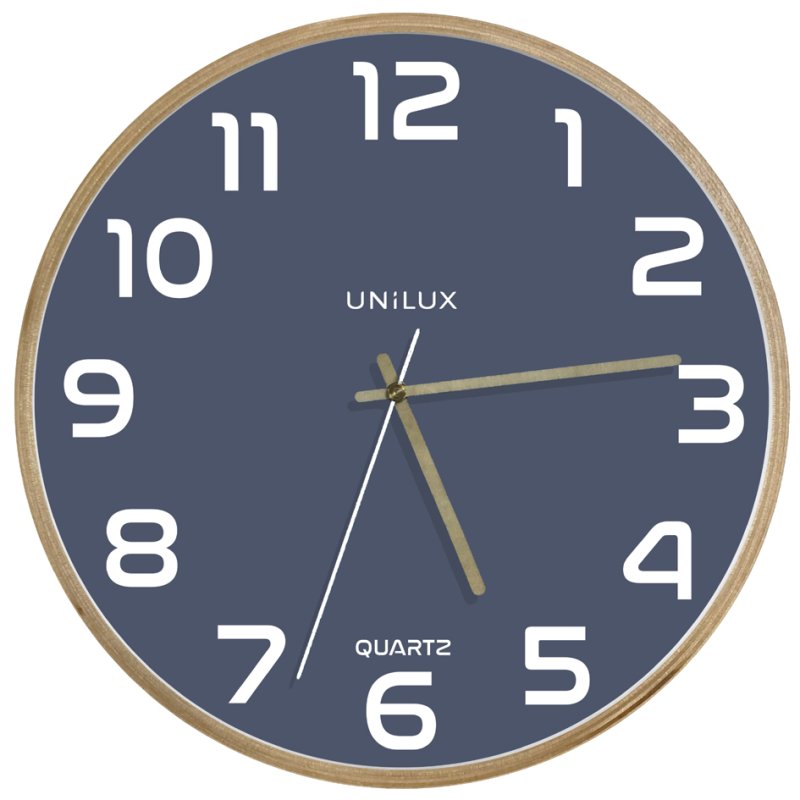 UNiLUX horloge mural Baltic quartz, bleu, 315 mm