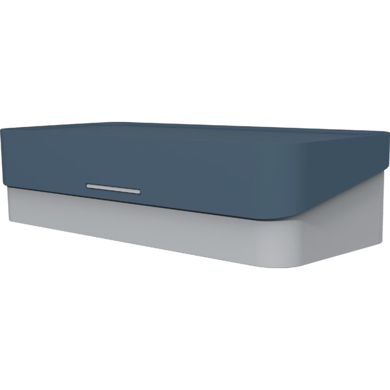 Helit organisateur de bureau mobile, bleu, 225×100×56 mm, empilable