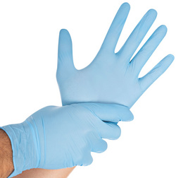 HYGOSTAR onderzoekshandschoenen Safe Virus nitril, blauw, maat L, 100 stuks