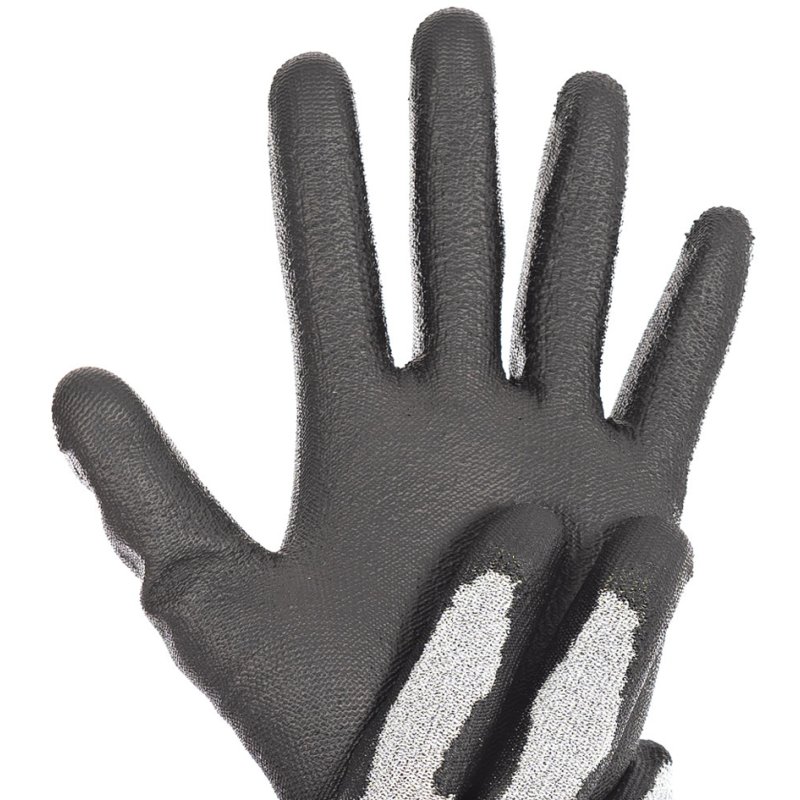 HYGOSTAR gant anti-coupure CUT SAFE TOUCH, écran tactile, gris/noir, XL