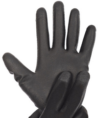 HYGOSTAR touchscreen werkhandschoenen BLACK ACE TOUCH, XL, zwart, 12 paar